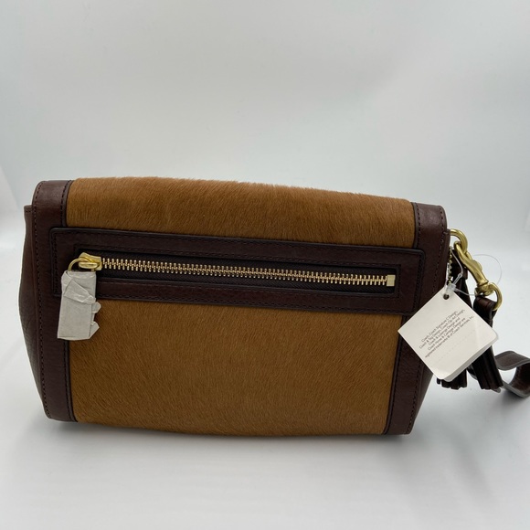 NEW COACH LEGACY BROWN HAIRCALF HANDBAG PURSE WRISTLET NWT $398 - Picture 8 of 8